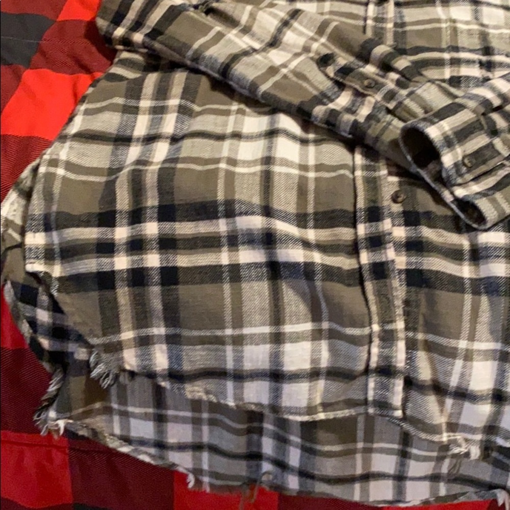 Plaid large American Eagle shirt
